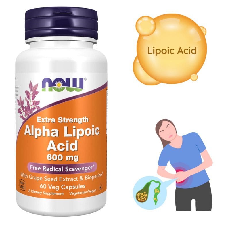 ალფა-ლიპონის მჟავა (Alpha Lipoic Acid) — უჯრედული დეტოქსის, ანტიოქსიდანტური დაცვის და ღვიძლისა და ნაღვლის ფუნქციის ბუნებრივი მხარდამჭერი | Alpha Lipoic Acid – Antioxidant Support for Liver Detox & Bile Flow | ამერიკული მწვანე აფთიაქი