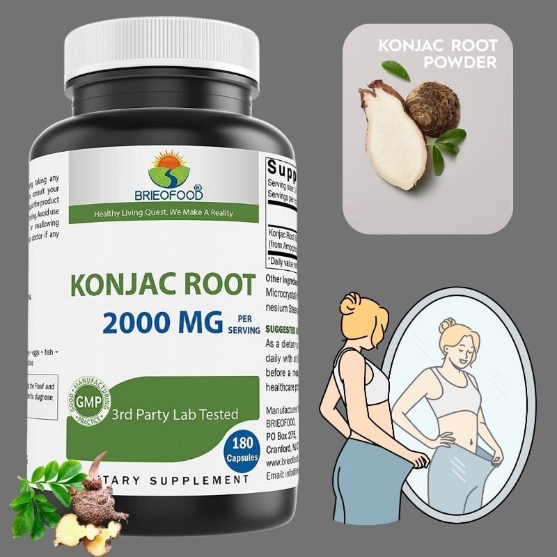 კონჯაკის ფესვი (Konjac Root) — საკვები ბოჭკოს ბუნებრივი წყარო მადის კონტროლისთვის და წონის კლების მხარდასაჭერად — ამერიკული მწვანე აფთიაქი