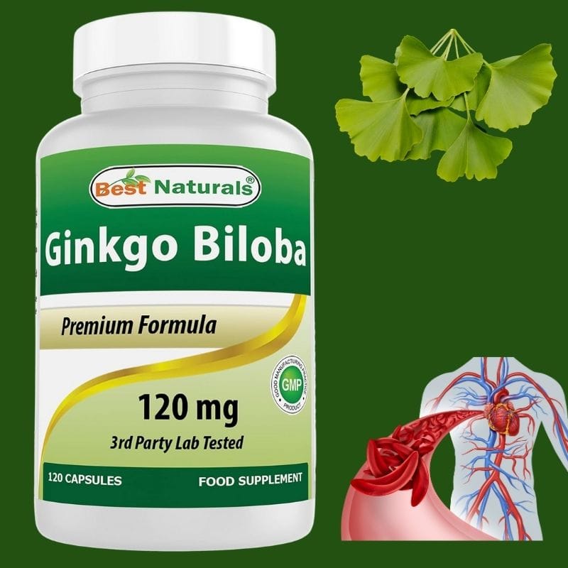 გინკგო ბილობა - 120 CAPSULES — ანთების შემცირების ბუნებრივი საშუალება სისხლის მიმოქცევის გაუმჯობესებით ამერიკული მწვანე აფთიაქიდან