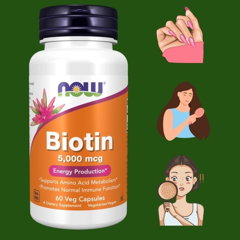 „ბიოტინი (Biotin) — თმის, კანის და ფრჩხილების სიჯანსაღის და სილამაზის ბუნებრივი მხარდამჭერი | ამერიკული მწვანე აფთიაქი“