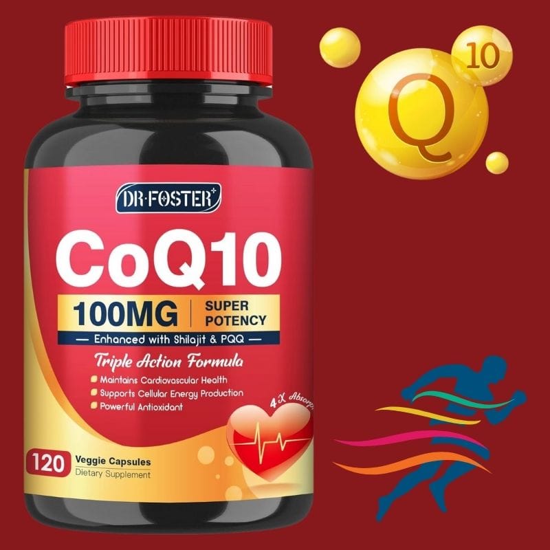 „კოენზიმ Q10 (Coenzyme Q10) - 100mg — ენერგიის და ტონუსის გამაძლიერებელი ბუნებრივი საშუალება | ამერიკული მწვანე აფთიაქი“