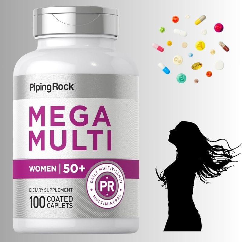 "👩‍🦳💊 Mega Multi Women 50+ – მრავალვიტამინი ქალებისთვის 50 წლის ზემოთ, ყოველდღიური მხარდაჭერა იმუნური სისტემის, ძვლებისა და საერთო ჯანმრთელობისთვის – ამერიკული მწვანე აფთიაქი"