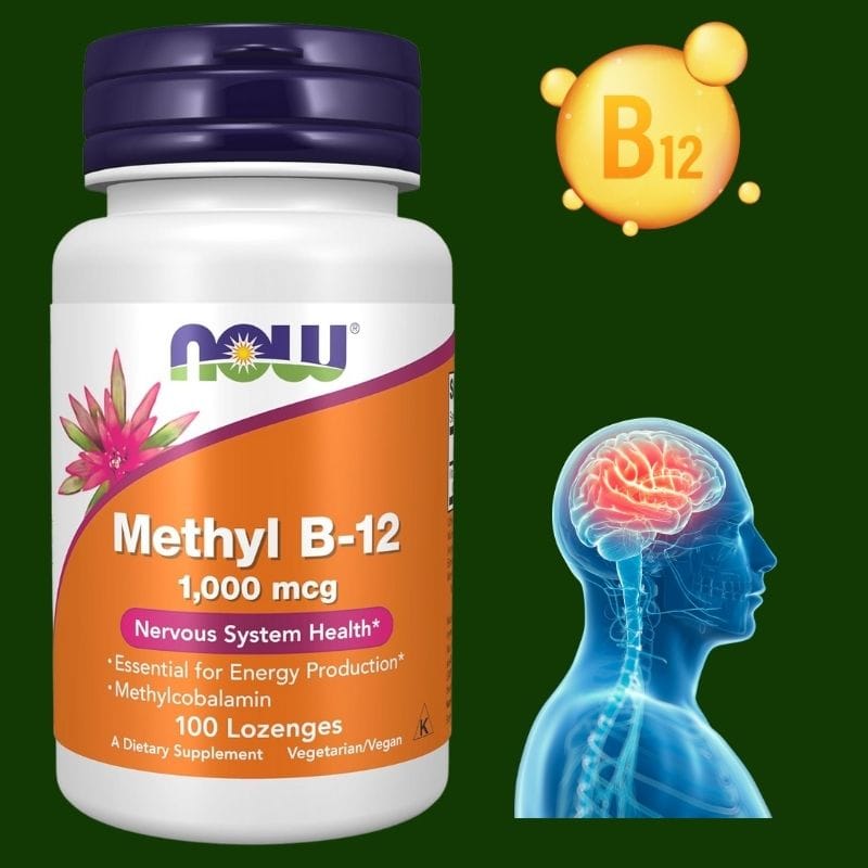 Methyl B-12 ვიტამინი 1000 მკგ – მეთილ B12 ნერვული სისტემის ჯანმრთელობისთვის, ენერგიის წარმოებისა და ტვინის ფუნქციის მხარდაჭერისთვის" - ამერიკული მწვანე აფთიაქი