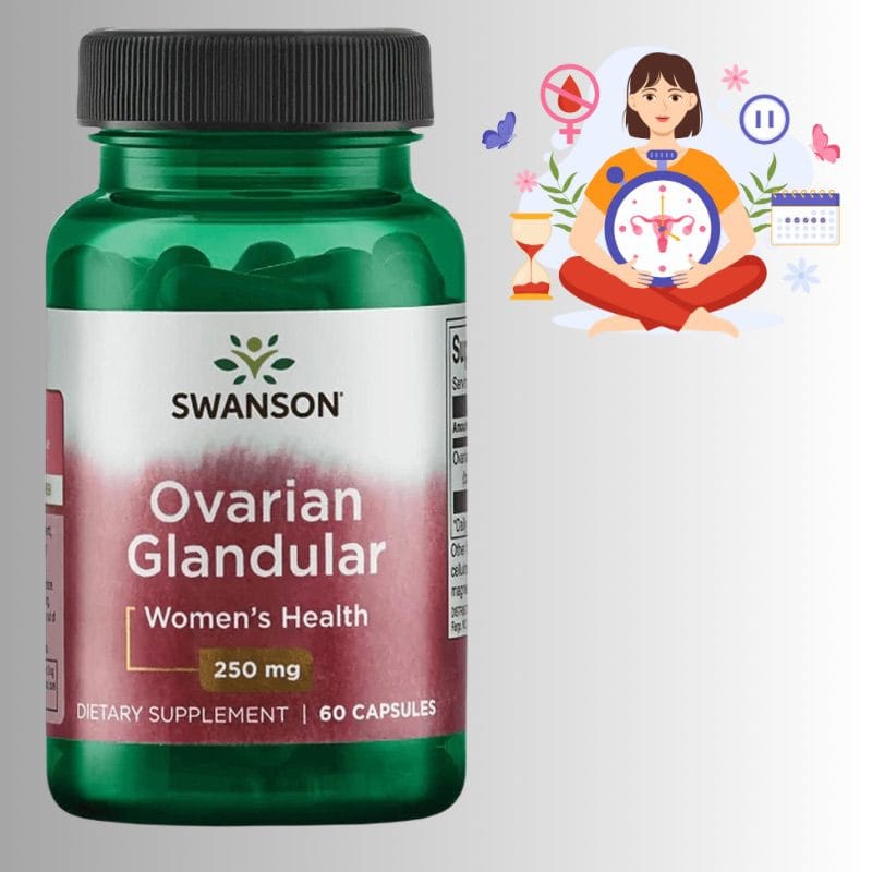 Ovarian Glandular – საკვერცხეების ფუნქციის მხარდაჭერა, ჰორმონული ბალანსის და ციკლის რეგულაციისთვის. არ არის ჰორმონი - ამერიკული მწვანე აფთიაქი