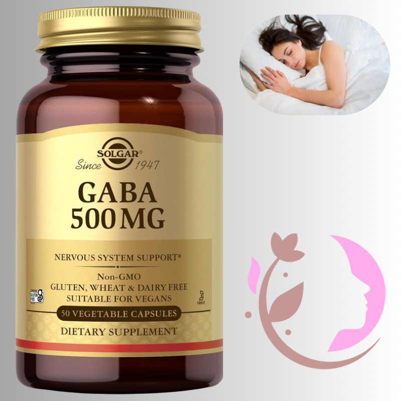გაბა - (Solgar GABA) 500 მგ - ნერვული სისტემის მხარდაჭერისთვის, 50 ვეგანური კაფსულა | ამერიკული მწვანე აფთიაქი